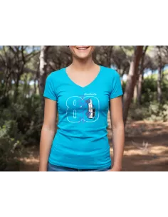 Tshirt femme HDJ80 Dream Team Car bleu atoll Taille 2XL DTC PARTS -