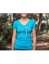 Tshirt femme HDJ80 Dream Team Car bleu atoll Taille 2XL DTC PARTS -