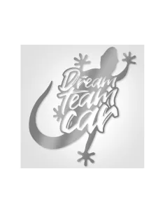 Grand autocollant gris métallisé de capot DreamTeamCar DTC PARTS -