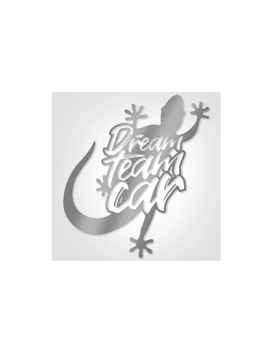 Grote Dreamteamcar Capot Metallic Grey Sticker DTC PARTS -