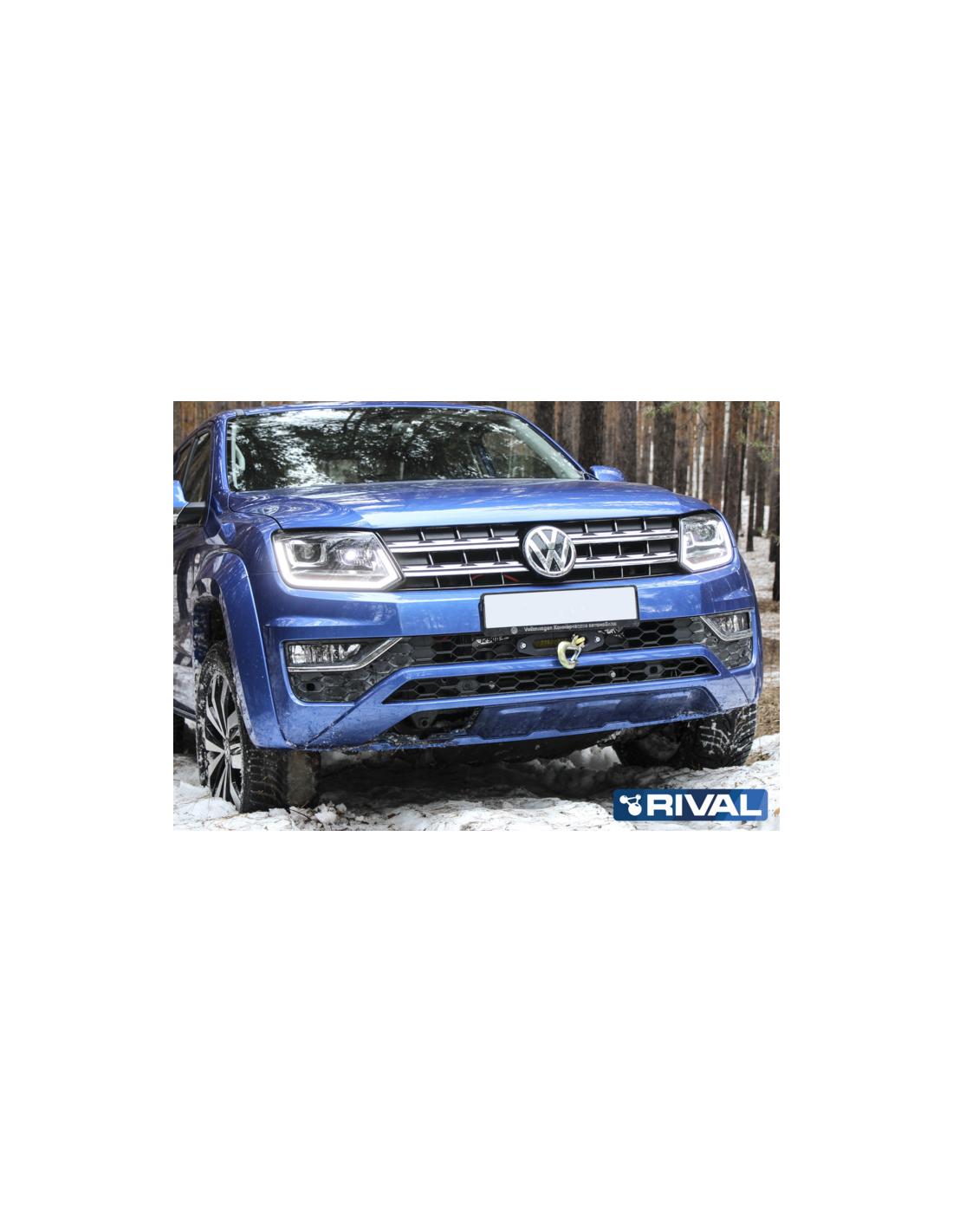 Platine de treuil RIVAL pour Volkswagen Amarok