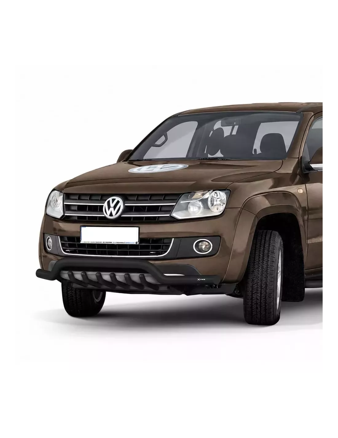 VW Amarok 2010-2016 Barre de spoiler noire de 70 mm avec
