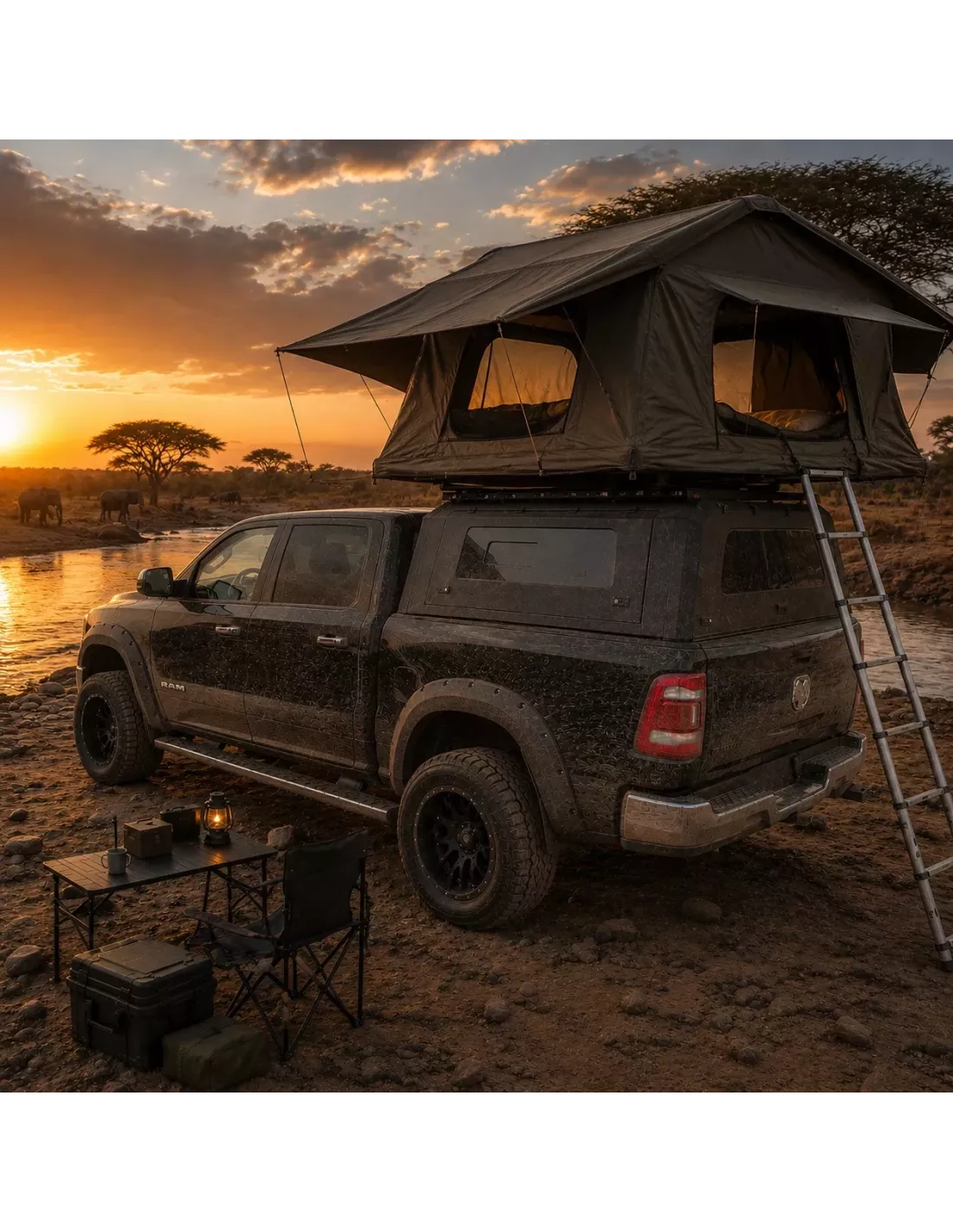 Hard Top Dodge Ram 1500 (2019+) Ranger-Offroad Traveller – Sliding windows