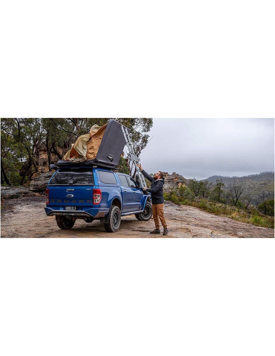 Pack Hard Top + Tente de toit ARB Flinders Ford Ranger Super Cab