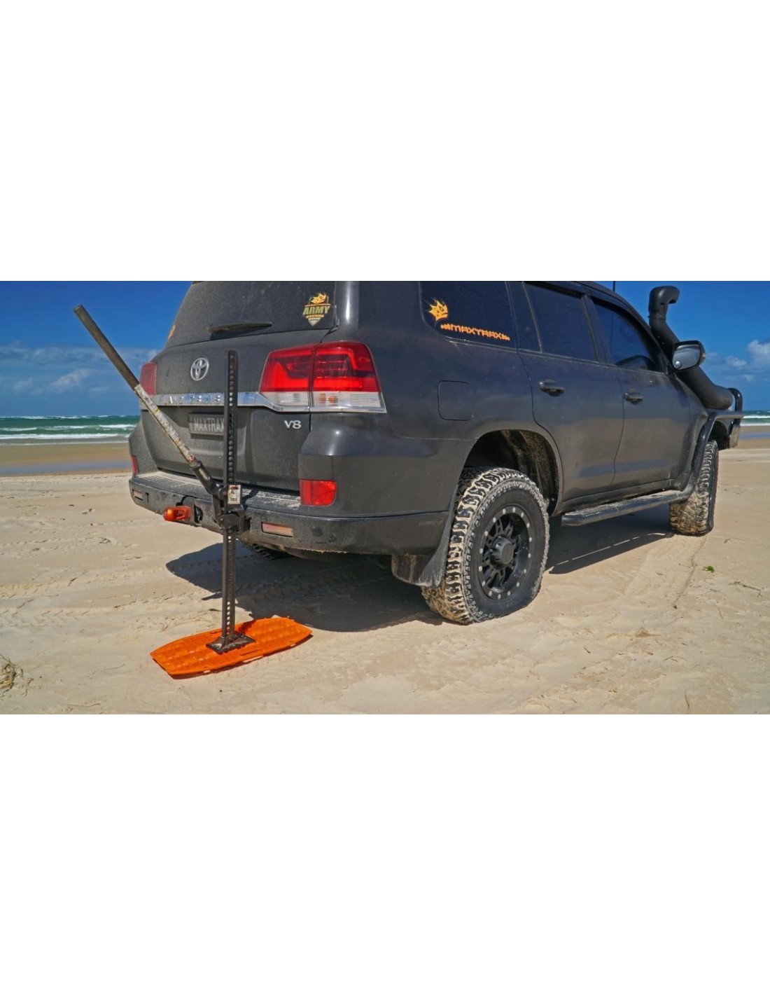 kopie von Maxtrax Jaxbase orange Sandplatte - Maxtrax starr für Jack-Unterstützung