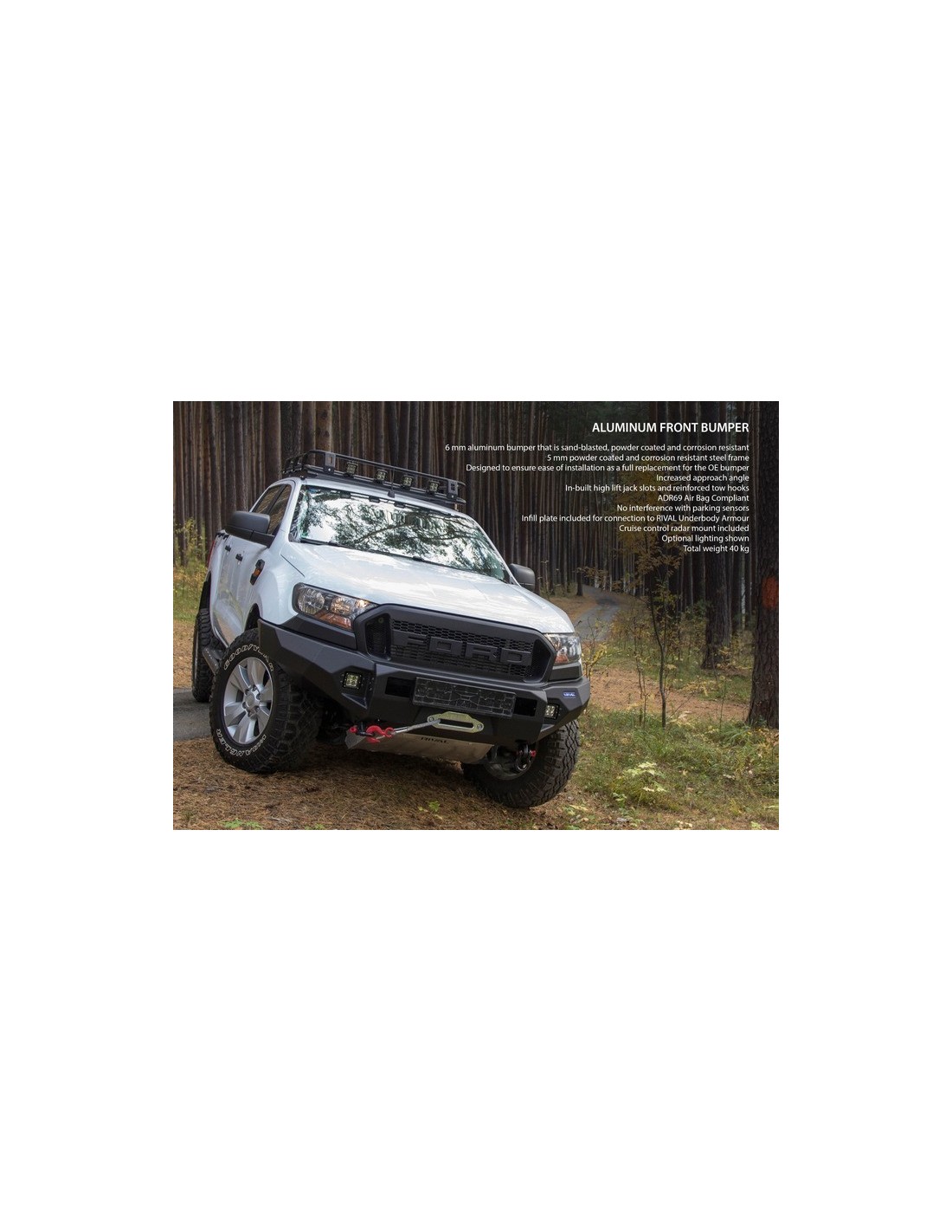Pare-choc RIVAL pour Ford Ranger