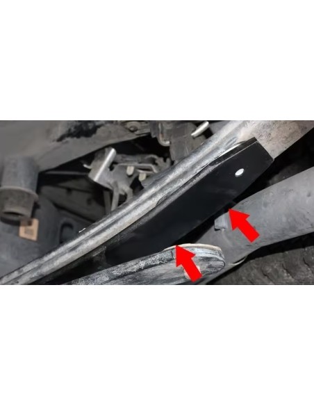 Lames additionnelles réhausse AR +5 cm Ford Ranger 2012-2022