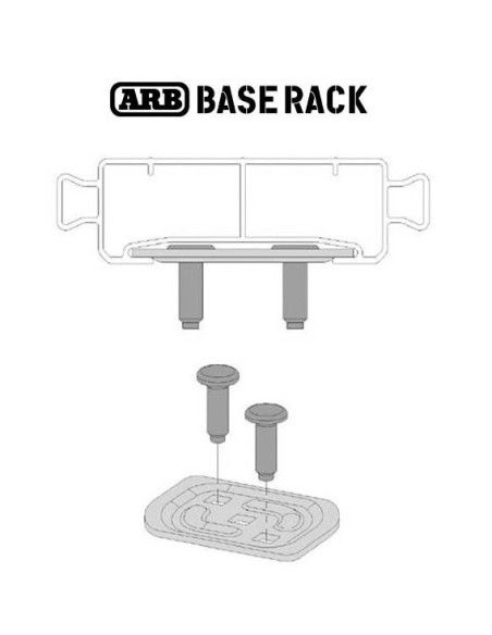 ARB | Plaque universelle pour fixer Base Rack.