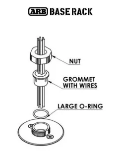 ENSEMBLE DE PRESSE-ÉTOUPE (pour câblage à 3 circuits) (Recommandé pour installer la base de déconnexion ARB -1780620) 2