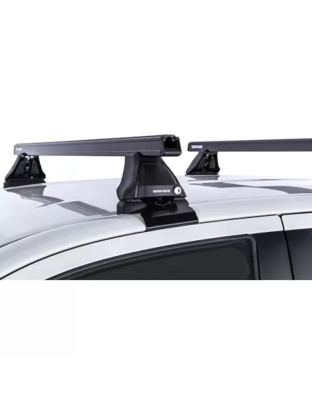 Kit 2 barres de toit RHINO RACK Heavy Duty Toyota Hilux