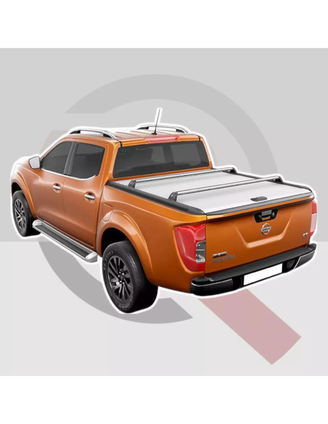 Kopie van copy of Barres transversales benne sur rail Ford Ranger 2023+