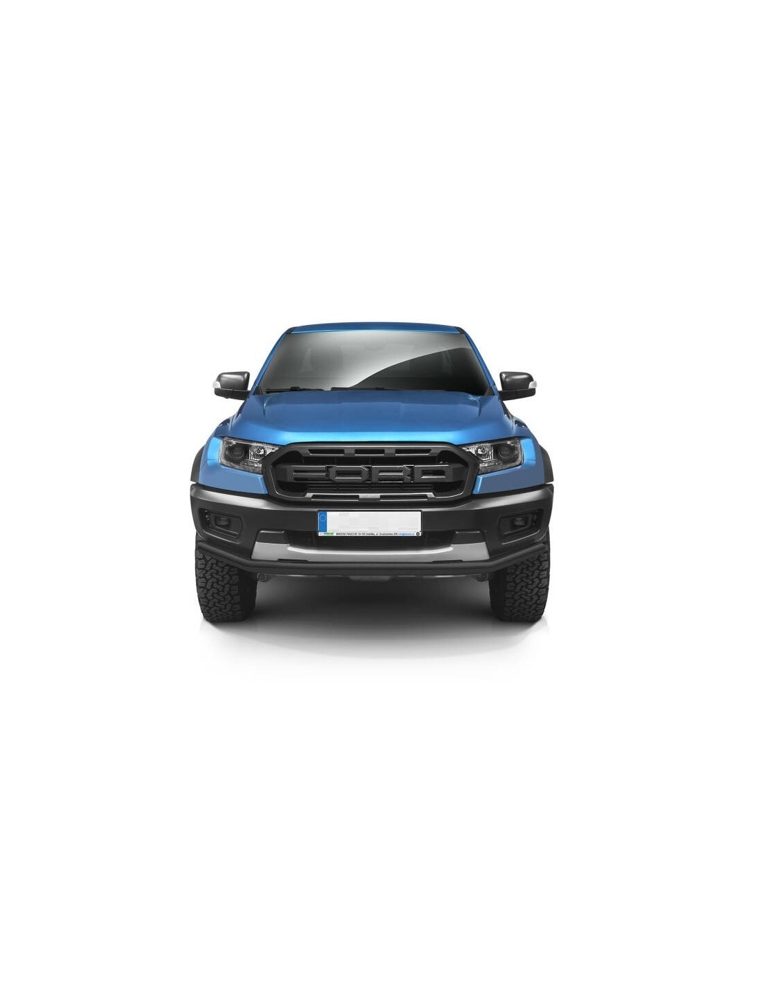 Barre de pare-choc inox noir pour Ford Ranger Raptor