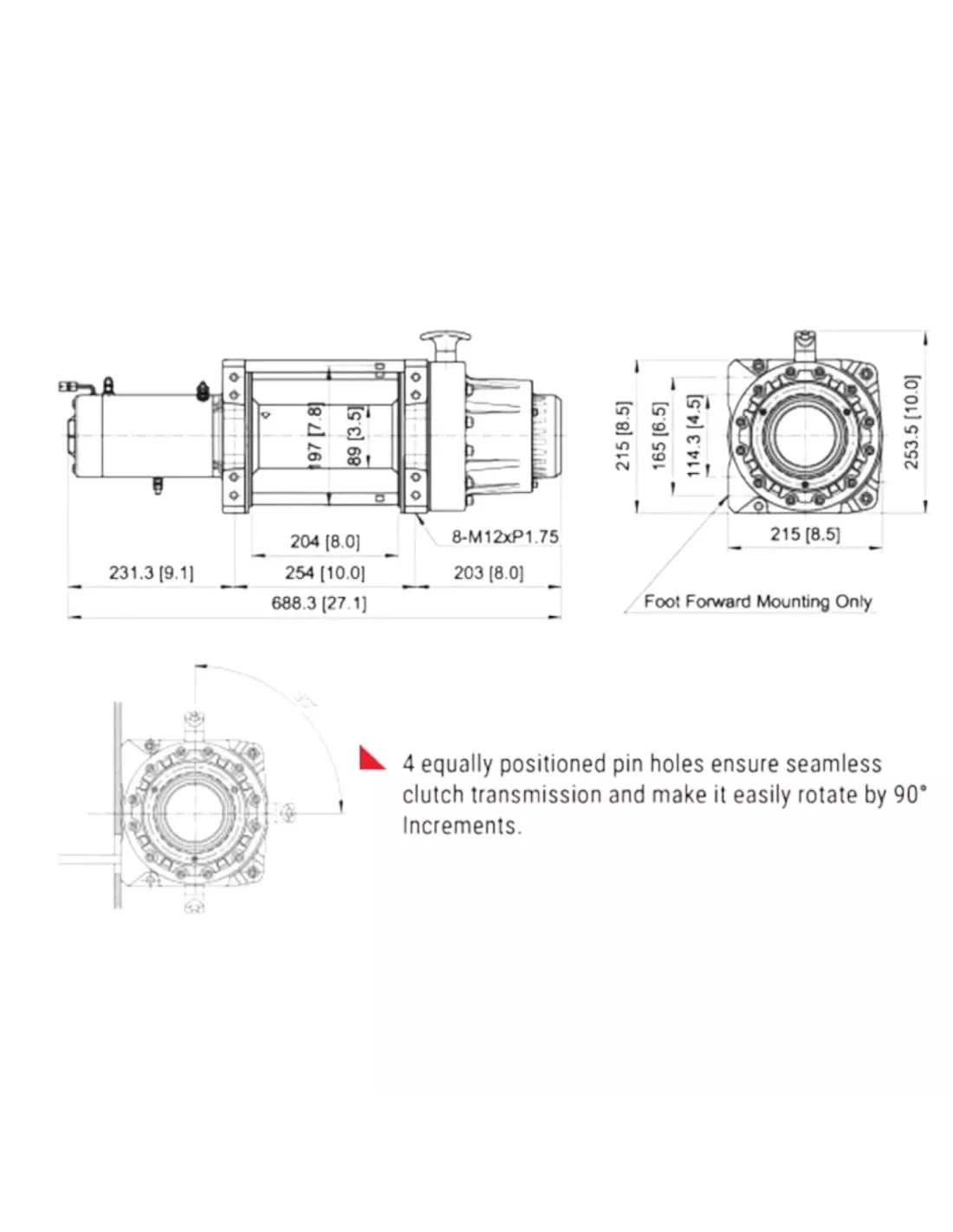 copy of copy of copy of Winch COME UP DV 9I 12V WA-DV9I