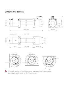 TREUIL COMEUP SLIM 9.5 RS 12V 2