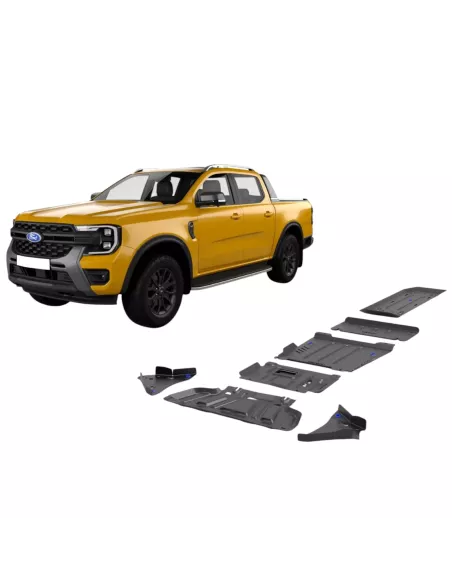 Kit complet blindage alu 6 pcs RIVAL pour Ford Ranger 2023+