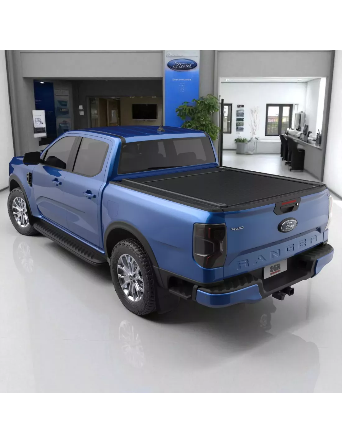 Kopie von AEROKLAS Ford Ranger Raptor 2022+ Elektrischer Tankvorhang