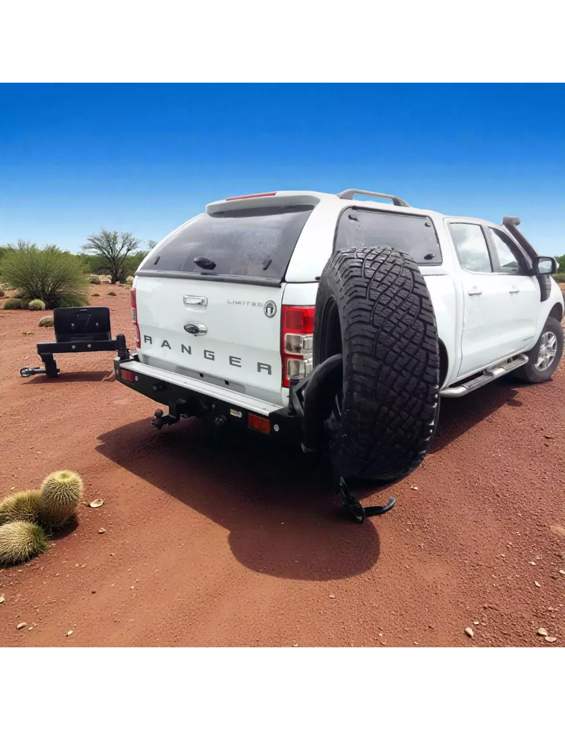 Pare-choc arrière support de jerrycan et roue Ford Ranger 2012-2022