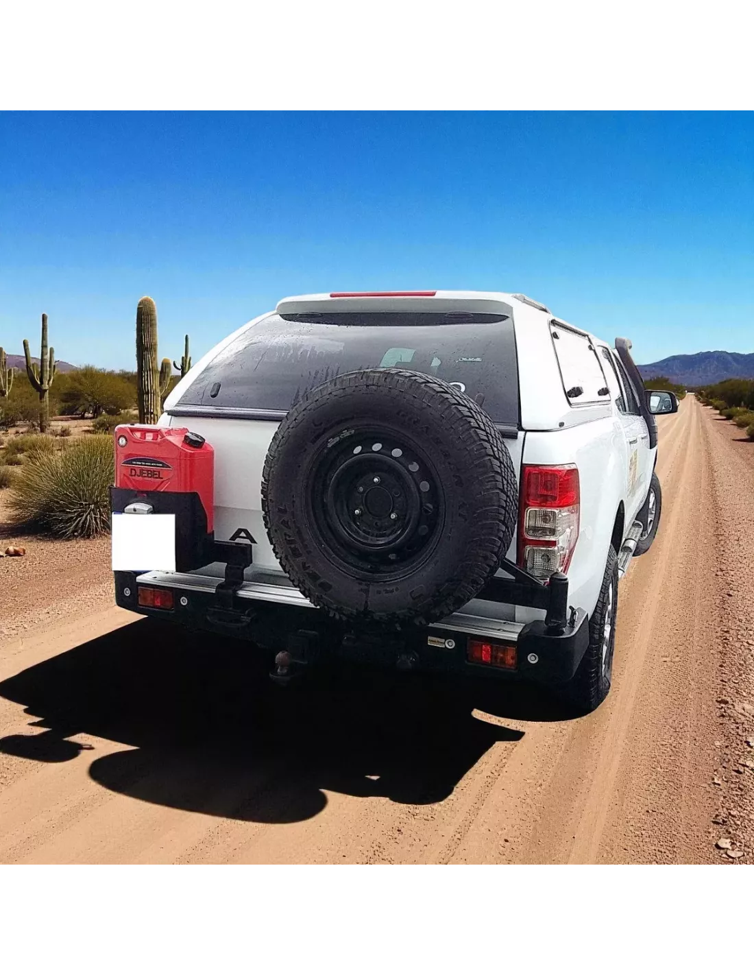 copy of Rear bumper with jerrycan support and Ford Ranger wheel 2012-2022