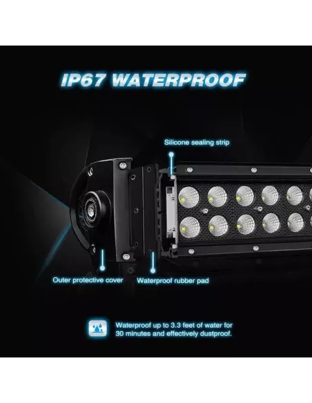 Barre à LEDs Double Rangée 240W 40" Ford Ranger 2012+