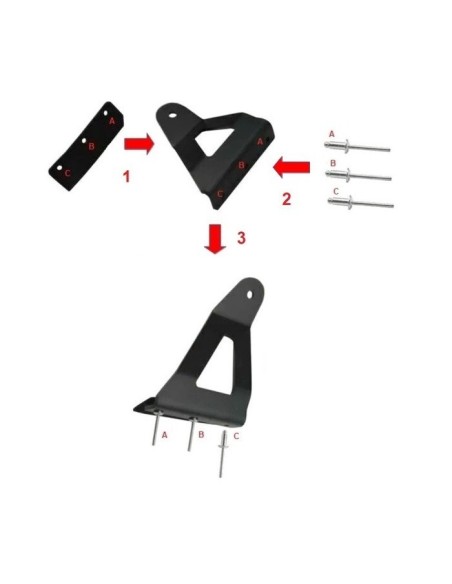 Pattes de fixation pour montage barres à LEDs 40" Ford Ranger