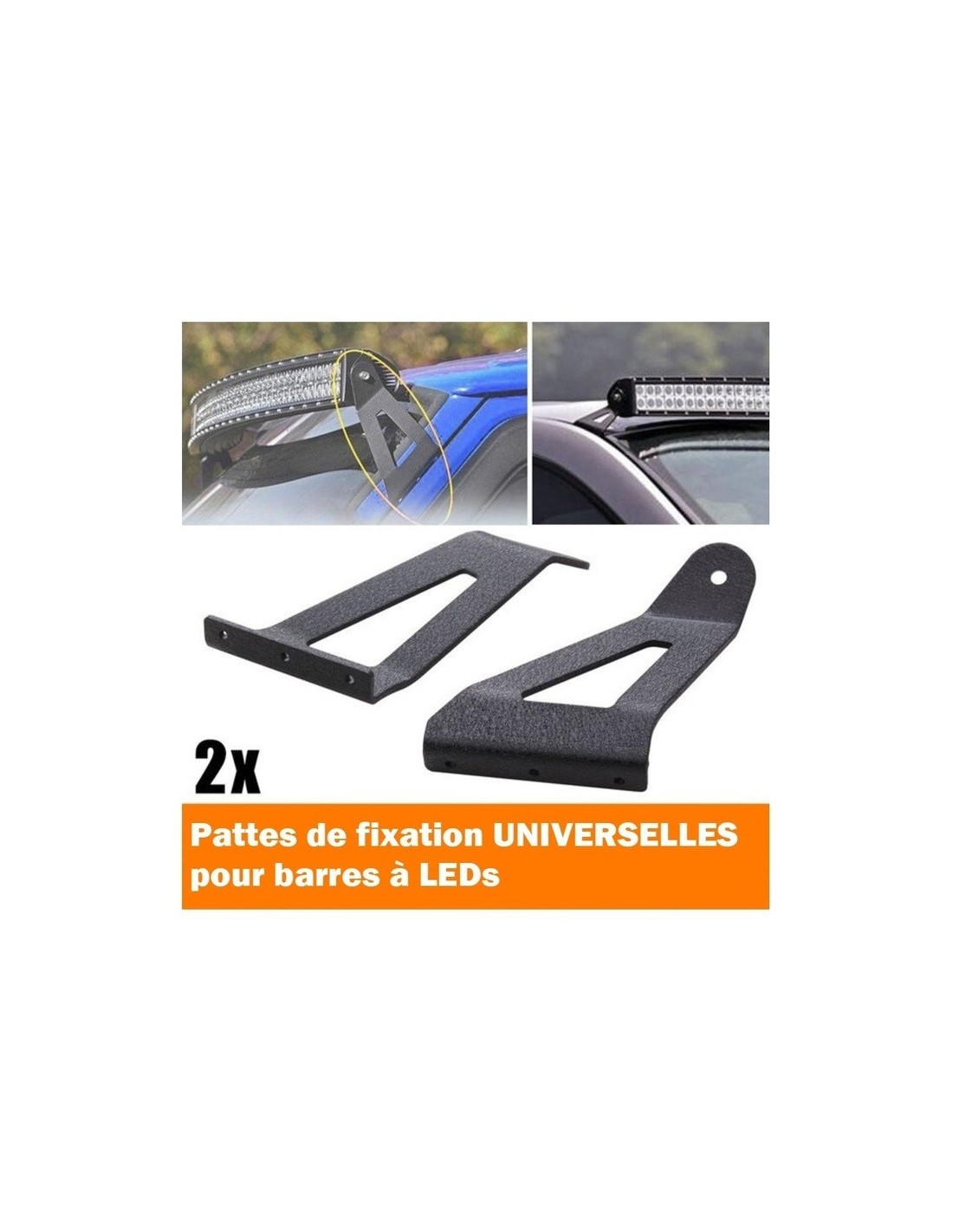 Fastening pads for mounting 40" LED bars Ford Ranger