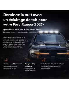 Projecteurs de toit Ford Ranger 2023+ 2