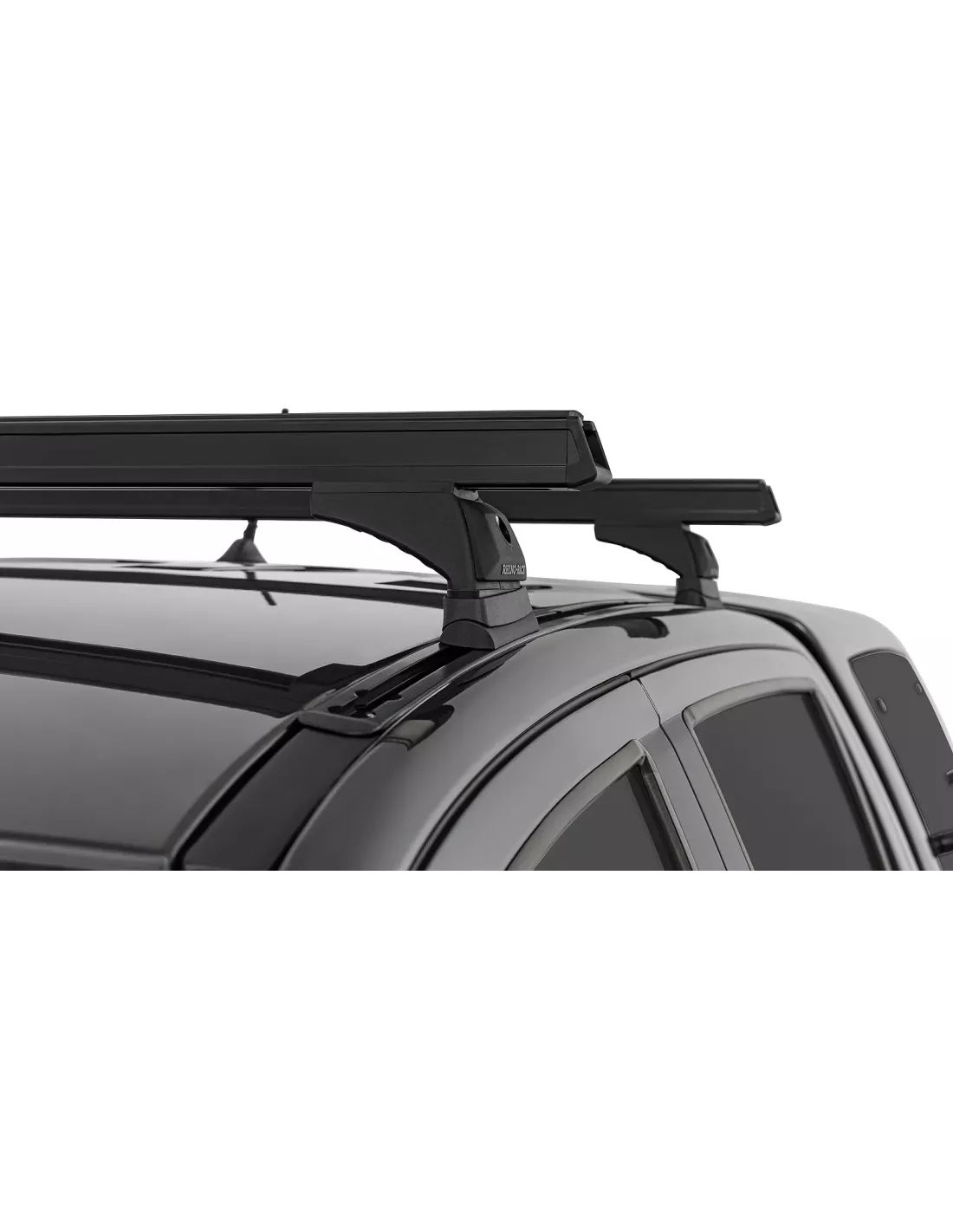 Kit 2 barres de toit RHINO RACK Heavy Duty sur rails Ford Ranger 2012-2022