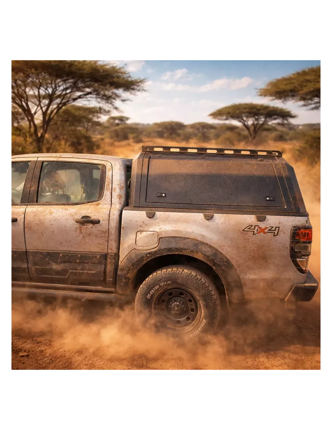 Hard top Ford Ranger 2012-2022 compatible aluminum roof tent