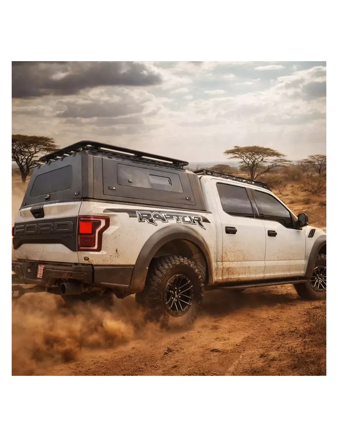 Hard Top Ford Ranger Raptor 2022+ Reisender mit Schiebetägchen und Dachbarren