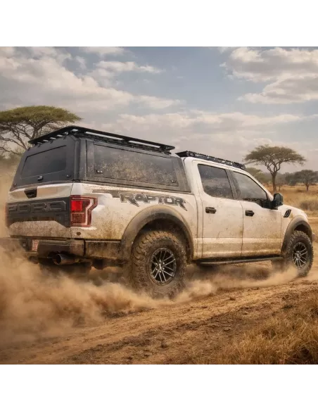 Hard top aluminium Ford Ranger Raptor 2022+ Adventurer noir mat