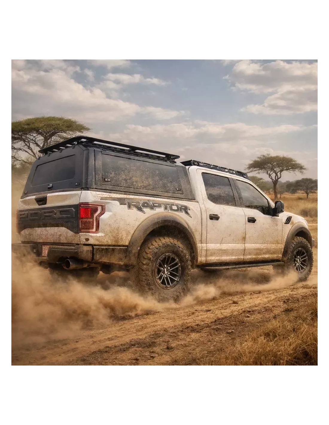 Hard top aluminium Ford Ranger Raptor 2022+ Adventurer noir mat