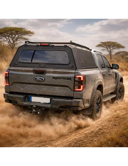 Hard top aluminium Ford Ranger Raptor 2022+ Adventurer noir mat