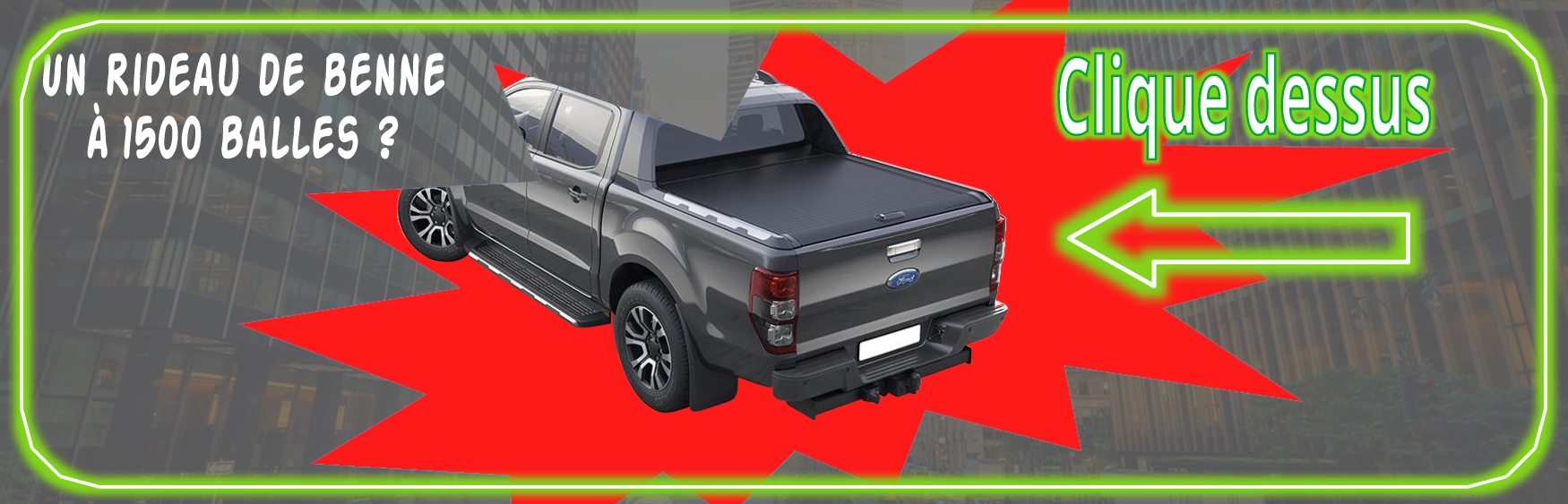 Plateau de benne coulissant OFD Ford Ranger Raptor 2019-2022